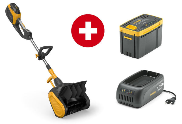 Stiga Akku-Schneefräse ST 300e Kit, 48V, 30 cm Räumbreite, inkl. 2 Ah Akku
