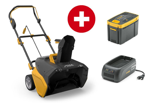 Stiga Akku-Schneefräse ST 700e Kit (Modell 2025), 48V, 50 cm Räumbreite, inkl. 4 Ah Akku