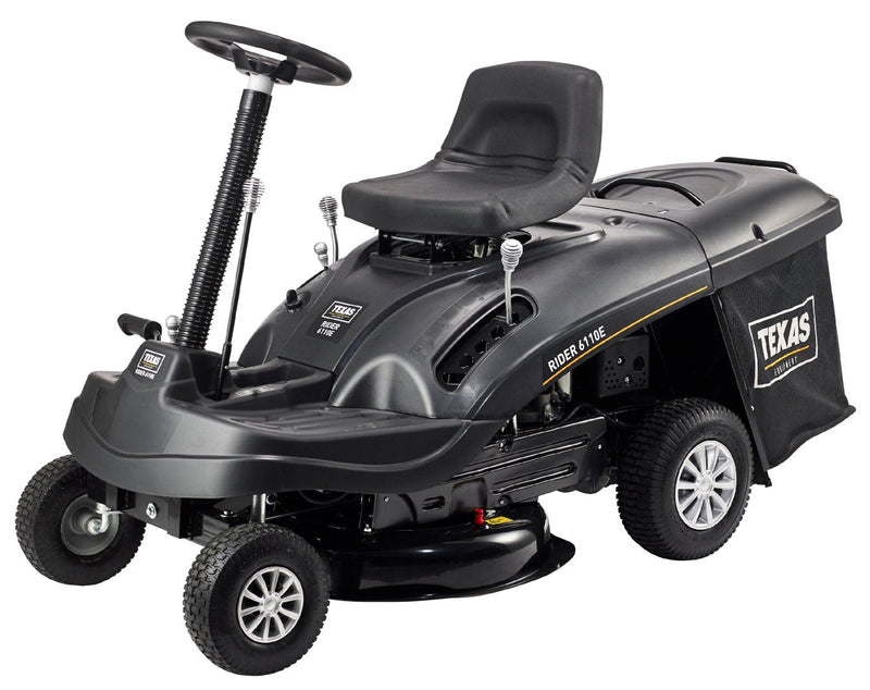 Texas Rider 6110E Black Series – Aufsitzmäher mit Fangkorb (Modell 2025)