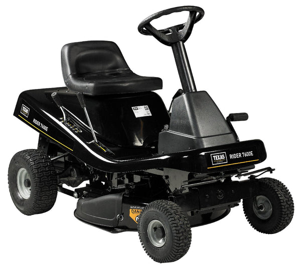 Texas Rider 7600E 2in1 – Kraftvoller Aufsitzmäher mit Mulchfunktion und 76 cm Schnittbreite (Modell 2025)