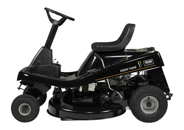 Texas Rider 7600E 2in1 – Kraftvoller Aufsitzmäher mit Mulchfunktion und 76 cm Schnittbreite (Modell 2025)