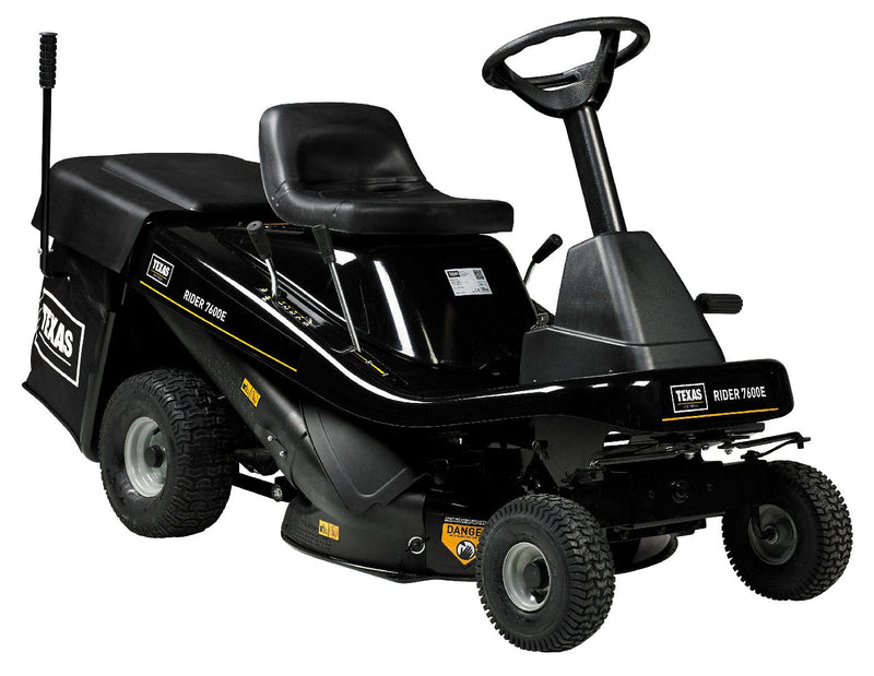 Texas Rider 7600E 3in1 – Kraftvoller Aufsitzmäher mit Fangen, Mulchen & Seitenauswurf (Modell 2025)